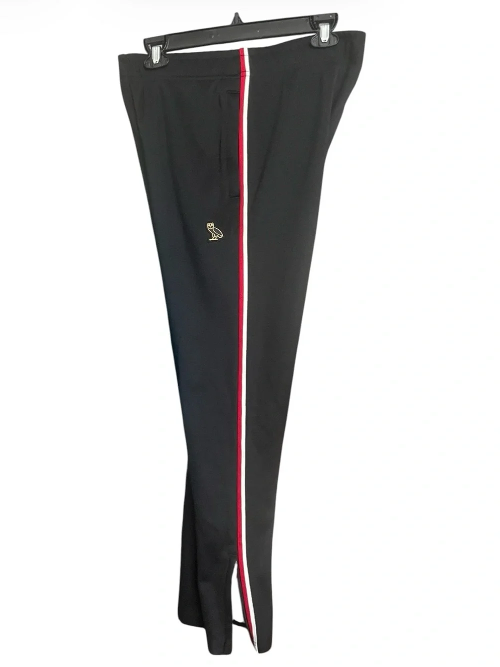 OVO Pique Striped Track Pants October’s Very Own Streetwear Casual Blk SZ S